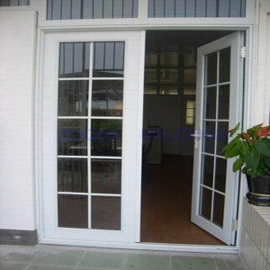 Hall Entry PVC Casement Door with Grills Design