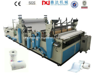 Full Automatic Rewinding and Perforated Kitchen Towel Roll Machine