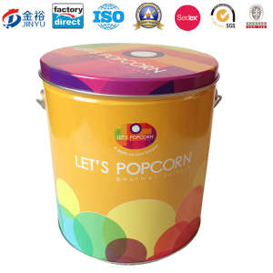 Metal Popcorn Package Bucket Tin