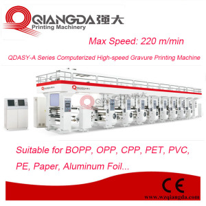 Qdasy-a Series Computerized High-Speed CPP Gravure Printing Machine